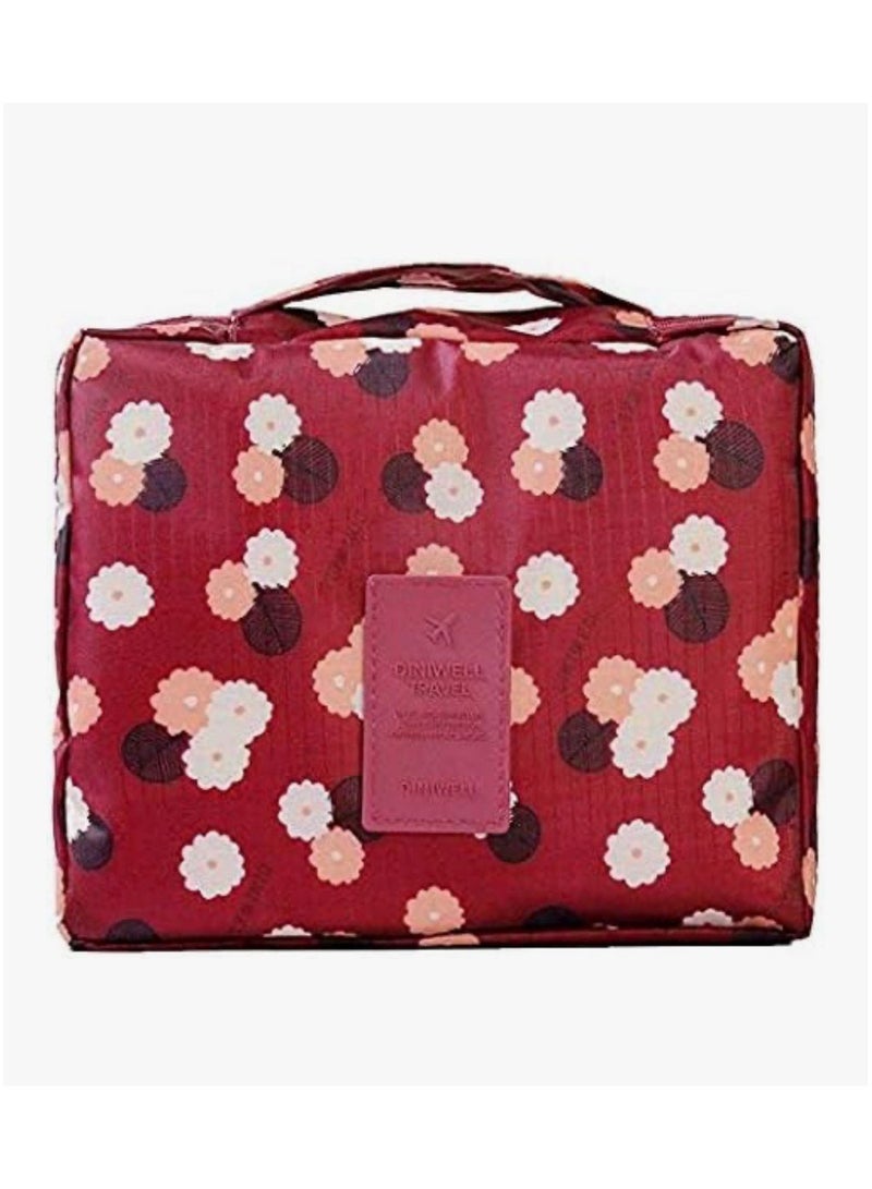 حقيبة تنظيم مستحضرات التجميل وأدوات الزينة و اغراض اخري للسفر شكل عشوائي - Image 5